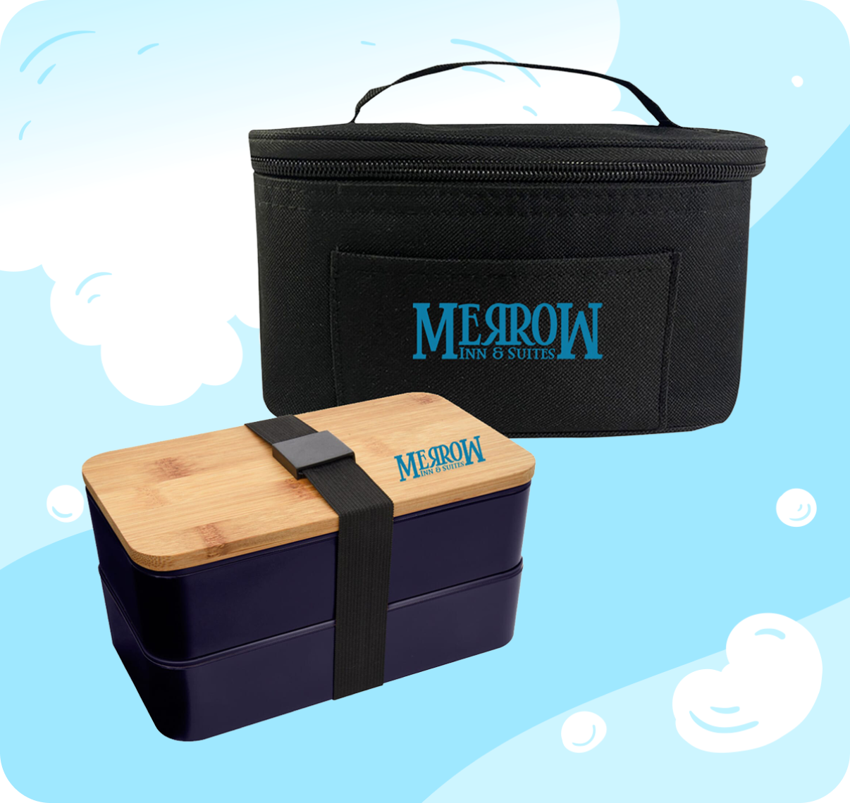 13. Stackable Bento Box with Insulated Carrying Case