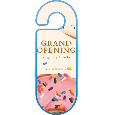 Door Hanger Oval Paper Card