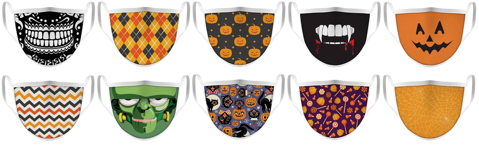 Face Masks with Halloween Designs