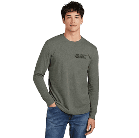 Men's District® Perfect Blend® CVC Long Sleeve Shirt