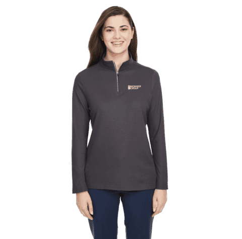 Ladies' CORE365 Fusion ChromaSoft™ Pique Quarter-Zip