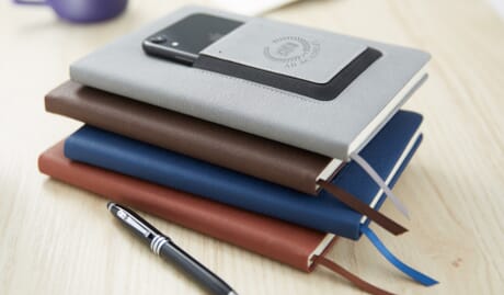 luxury pens and notebooks