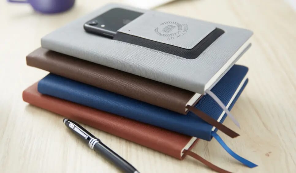 luxury pens and notebooks