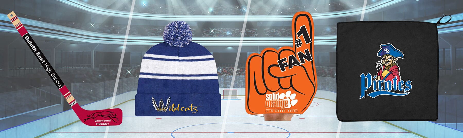 Personalized hockey team gifts and apparel