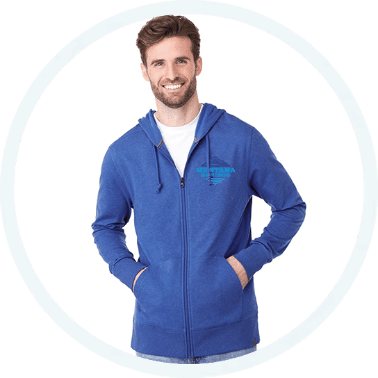 28. Argus Eco Fleece Full Zip Lightweight Hoodie