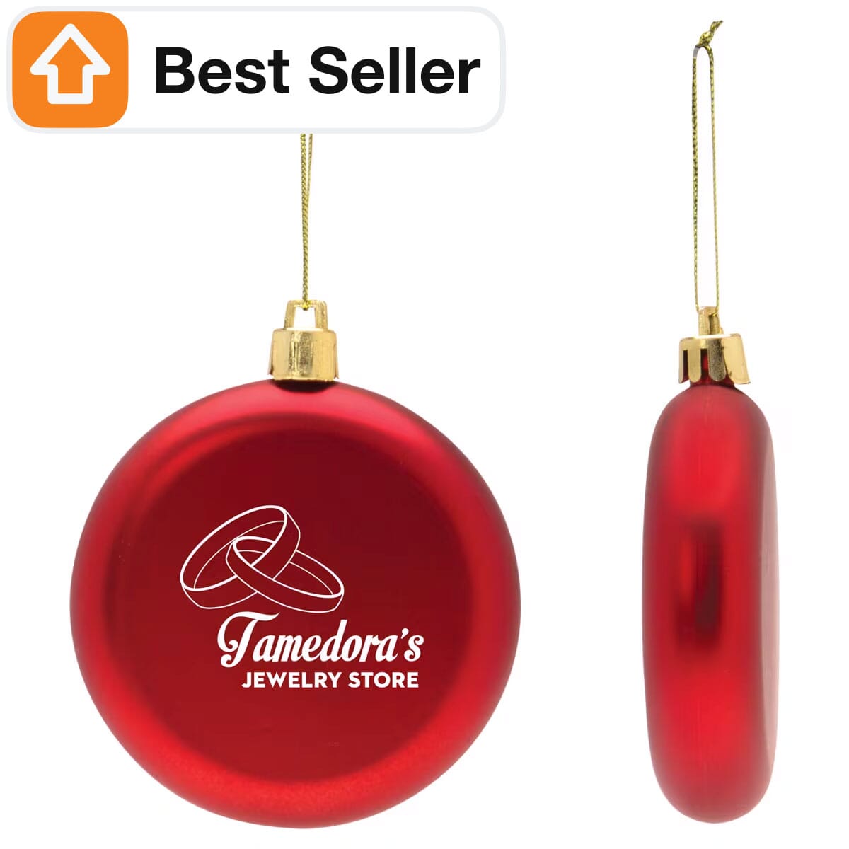 Classic Flat Round Ornament