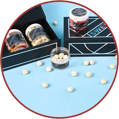 small jars of candy gift box