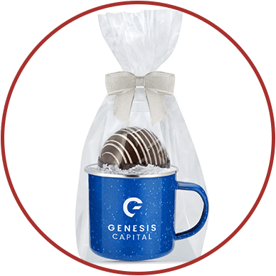 Mug and hot chocolate bomb