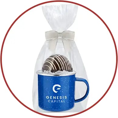 Mug and hot chocolate bomb