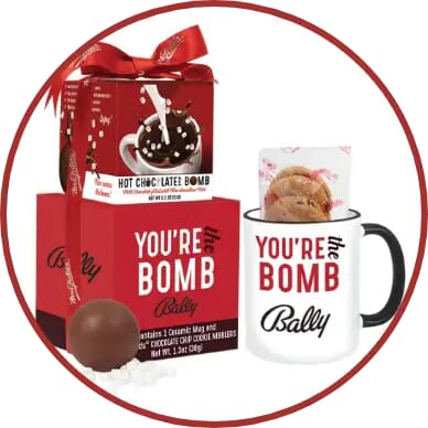 Mrs. Fields Mug & Cookies with Hot Chocolate Bomb Gift Set