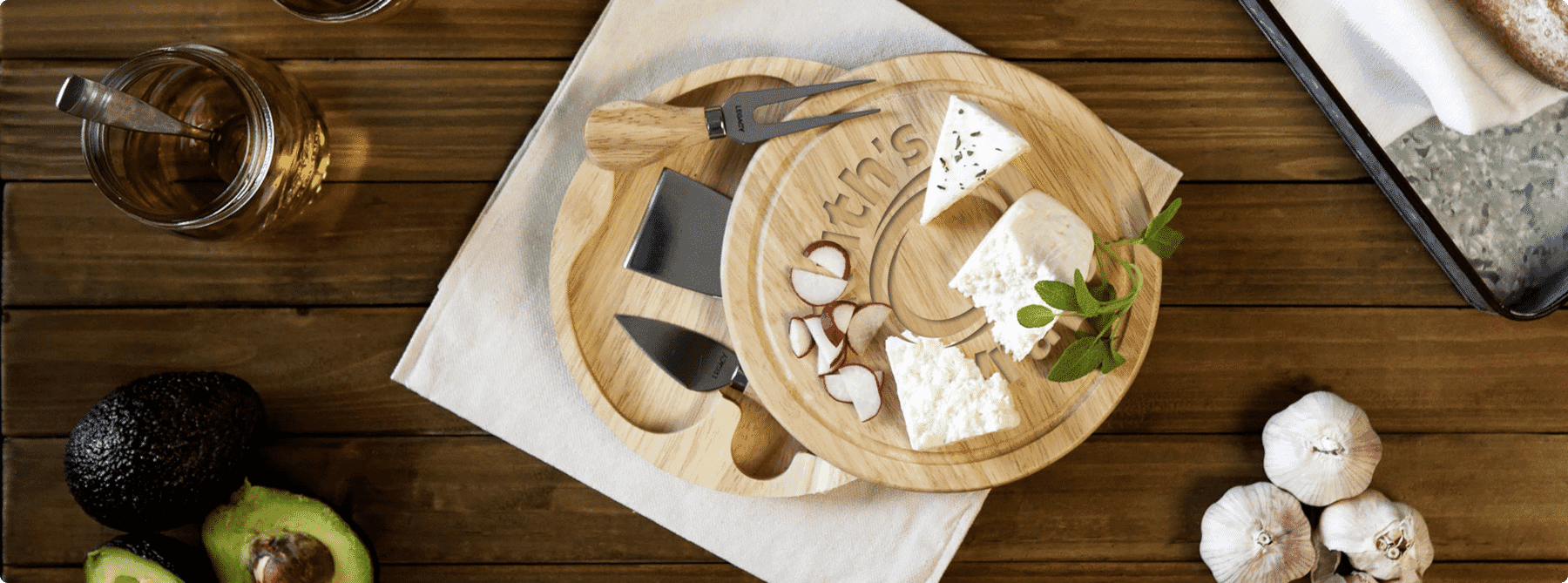 customized cheese board gift