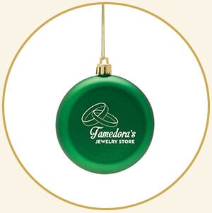 Flat round ornament