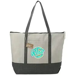 Repose 10oz Recycled Cotton Zippered Tote