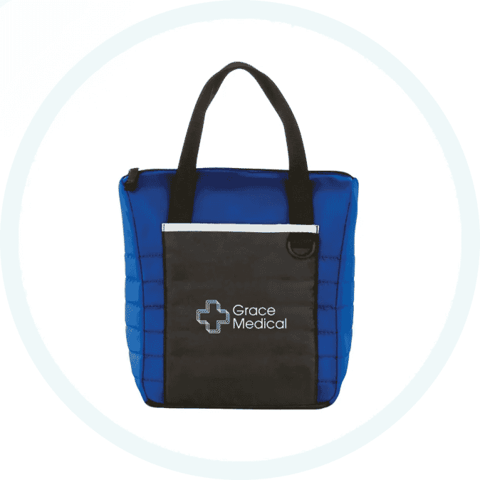 Quilted Lunch Cooler Tote