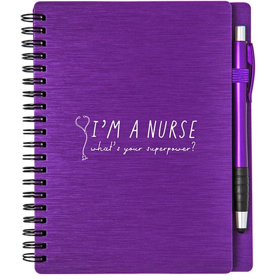 Notebook and pen set for nurse appreciation