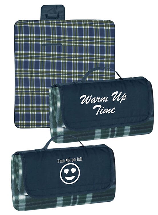 Fleece blanket with nurses appreciation saying