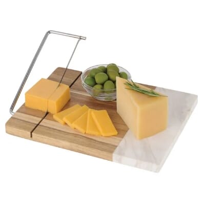 Acacia Wood & Marble Cutting Board