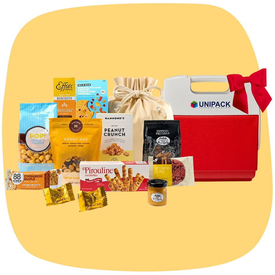 Igloo cooler with snacks gift set