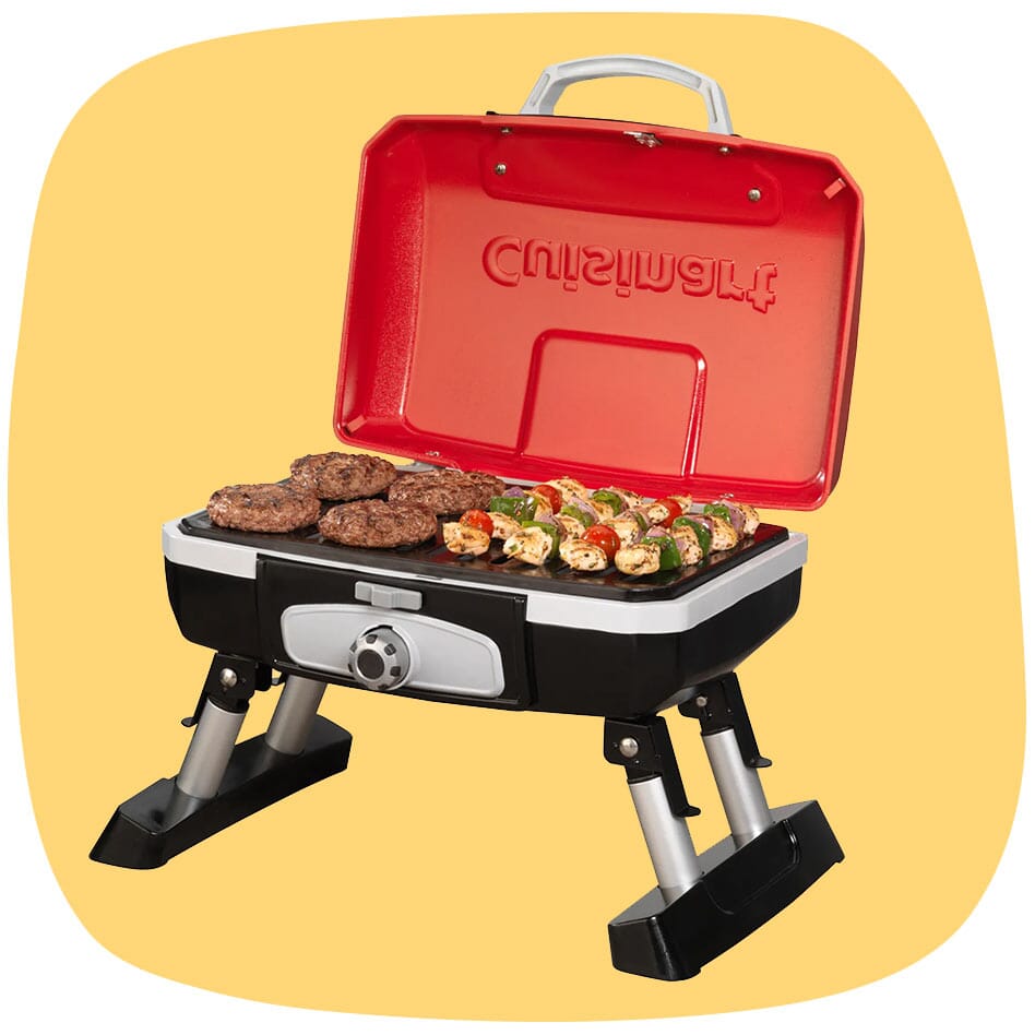 Cuisinart portable grill with company logo