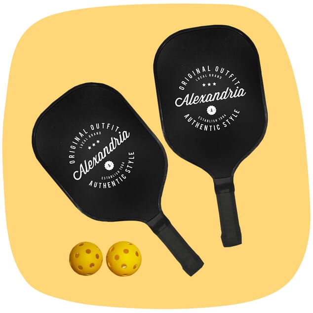 Customized pickleball set
