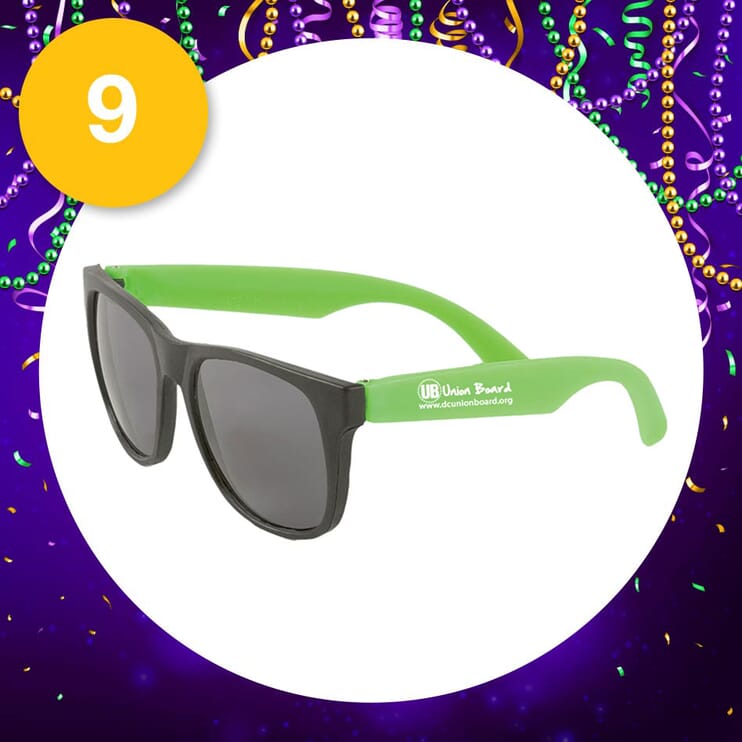 custom mardi gras sunglasses