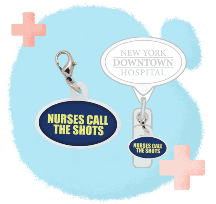 10. Oblong Designs Badge Reel Charm