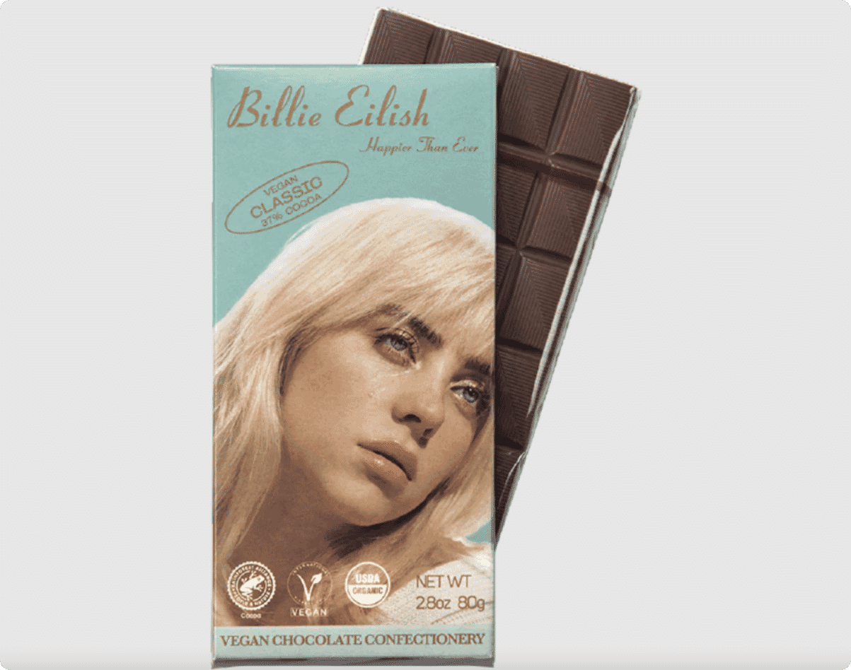 Billie Eilish’s Happier Than Ever Vegan Chocolate