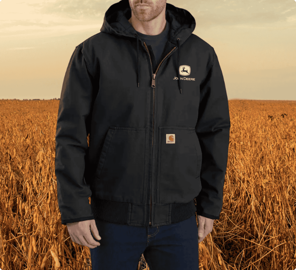Carhartt jackets with the John Deere Logo