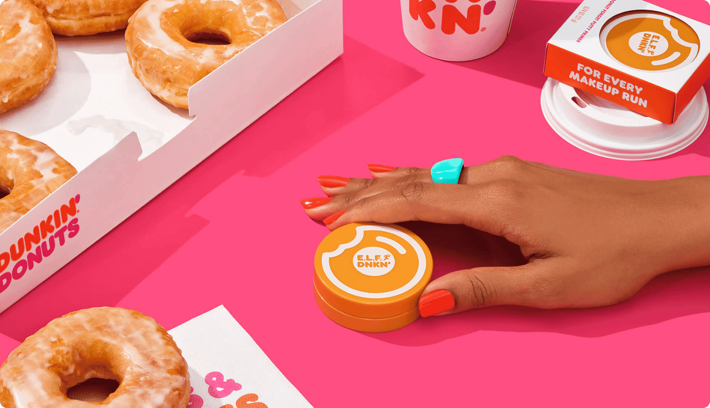 Dunkin Donuts + e.l.f. Cosmetics = Brand Perk Up
