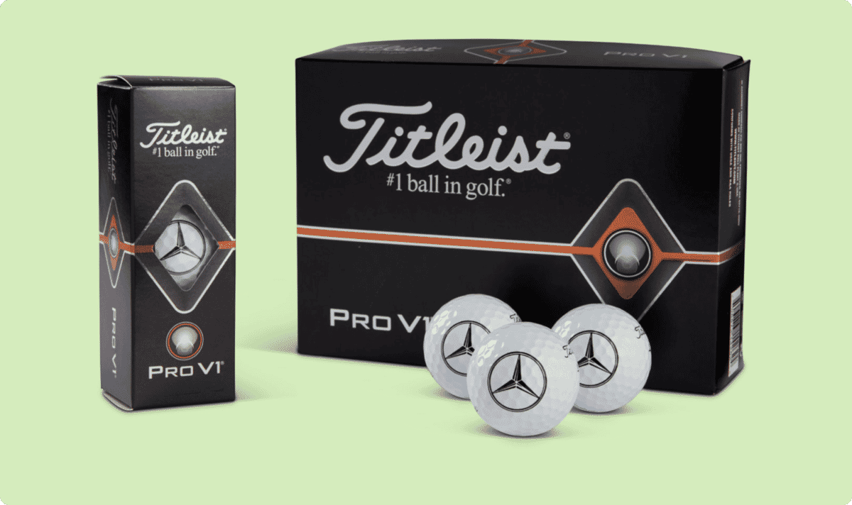 Mercedes-Benz Revs Up Their Merch with Titleist Golf Balls