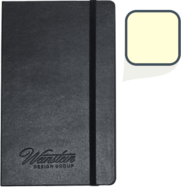 Deboss Moleskine Large Solid Cover Notebook