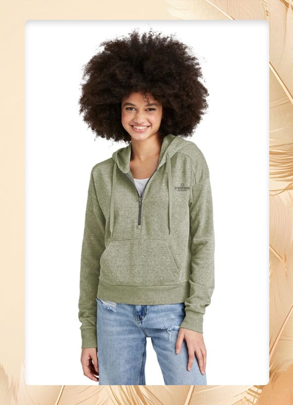 Women's District® Perfect Tri® Fleece 1/2-Zip Pullover