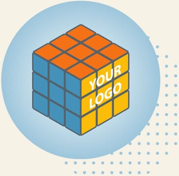 Rubiks Cub with Logo