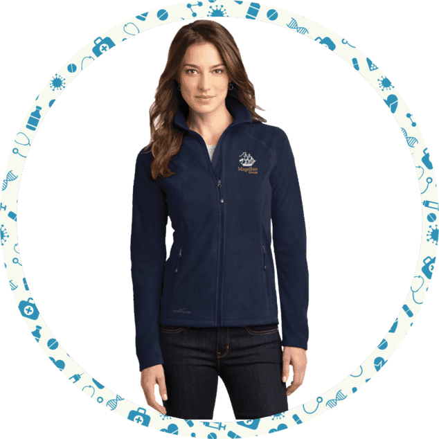 Embroidered Fleece Jackets