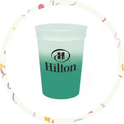 Color Changing Reusable Plastic Cups