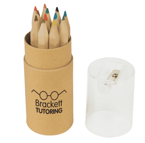 Colored Pencils Tube with Sharpener