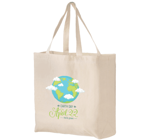 Cotton Canvas Book Tote