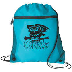 Zip-Front Drawstring Backpack