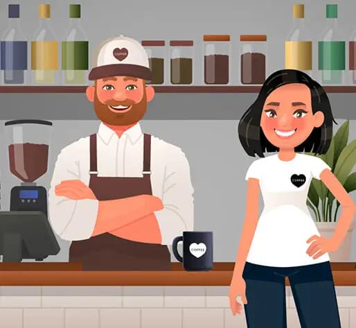 Custom merch for coffee shops