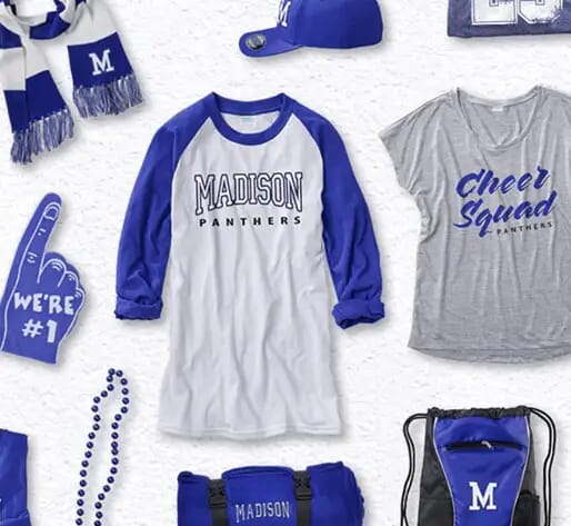 College School Spirit Apparel