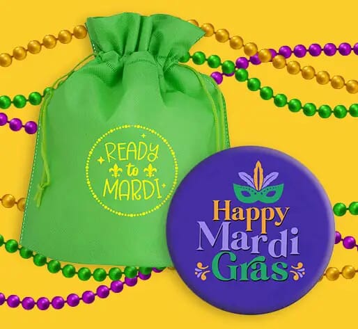 Custom mardi gras throws