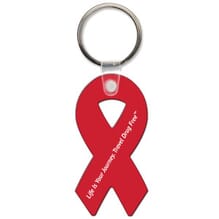 Red ribbon keychain