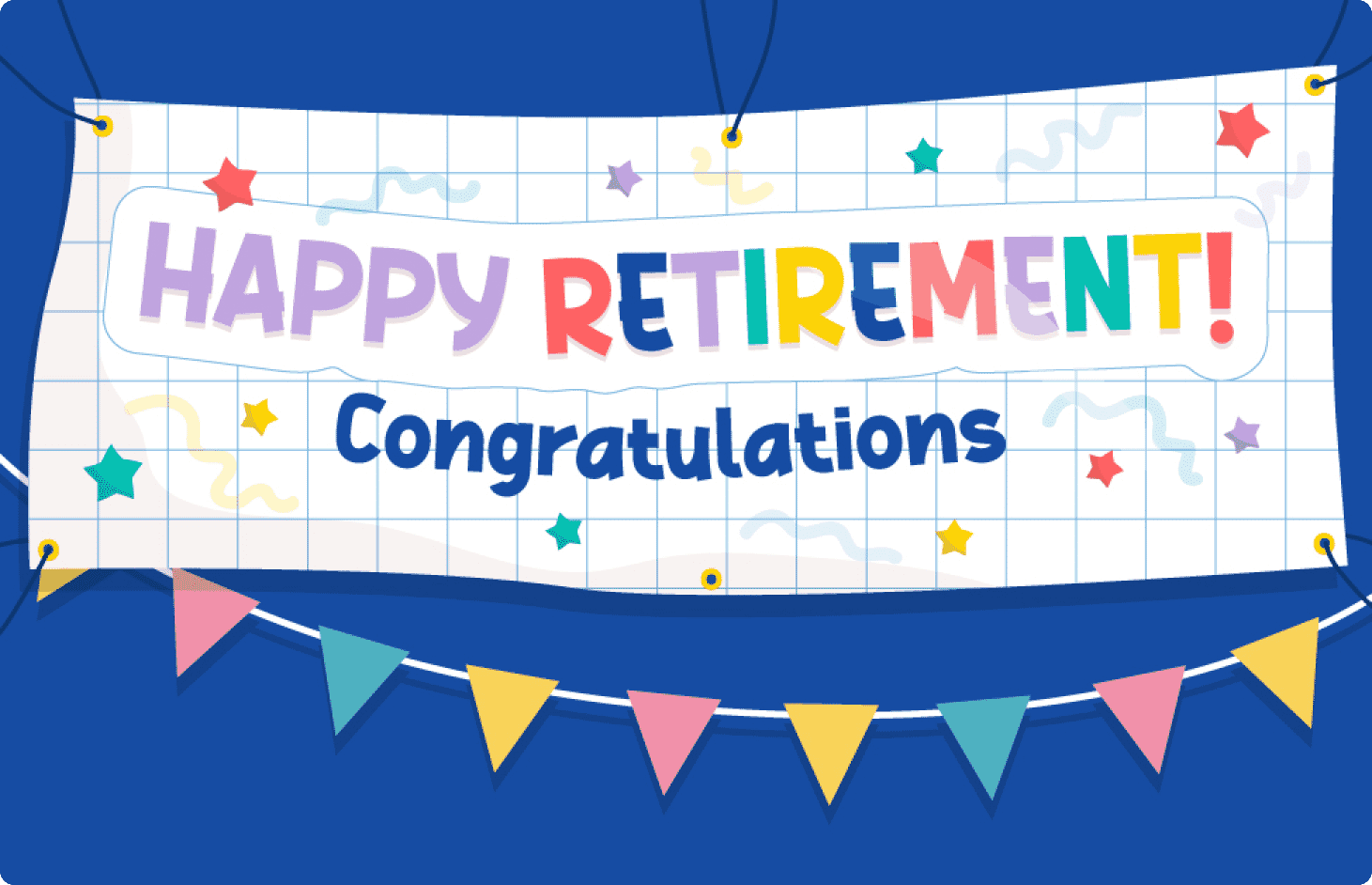 congratulations on your retirement banner