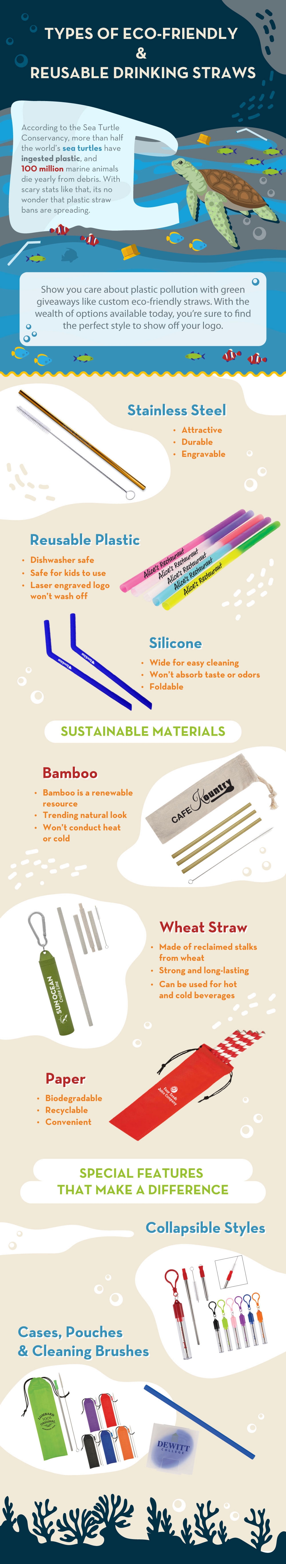 Reusable Straws Infographic