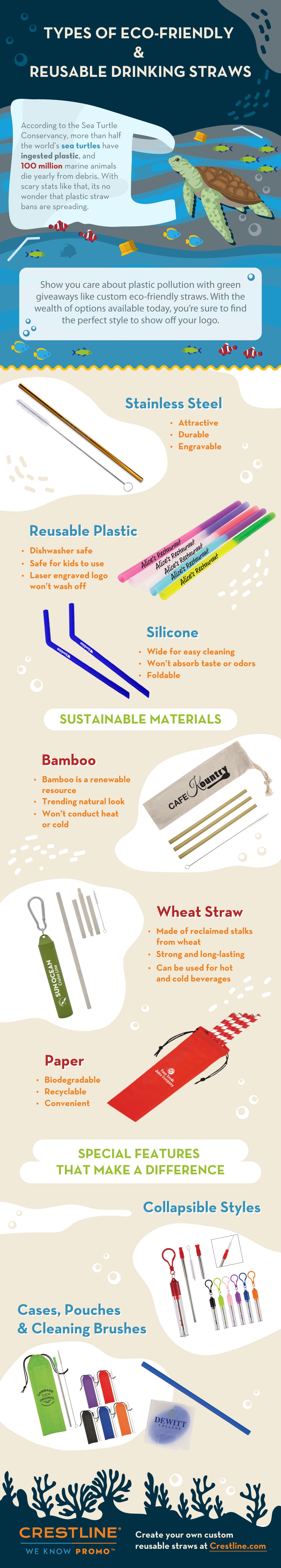 Reusable Straws Infographic