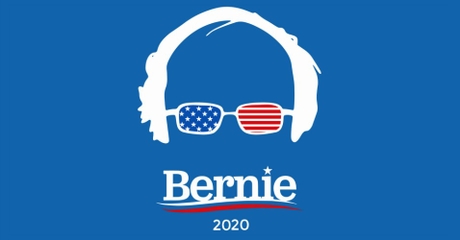 Bernie Sanders Logo with Silhouette