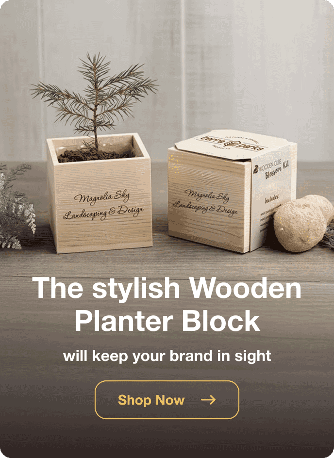 Shop the wooden planter block
