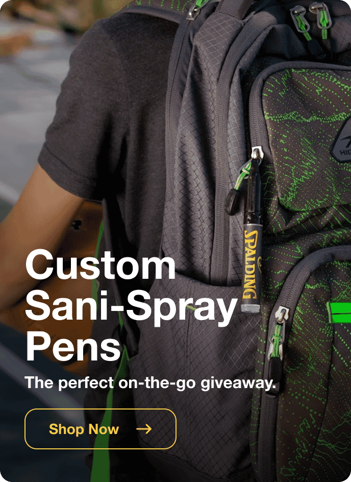 Custom sani-spray pens