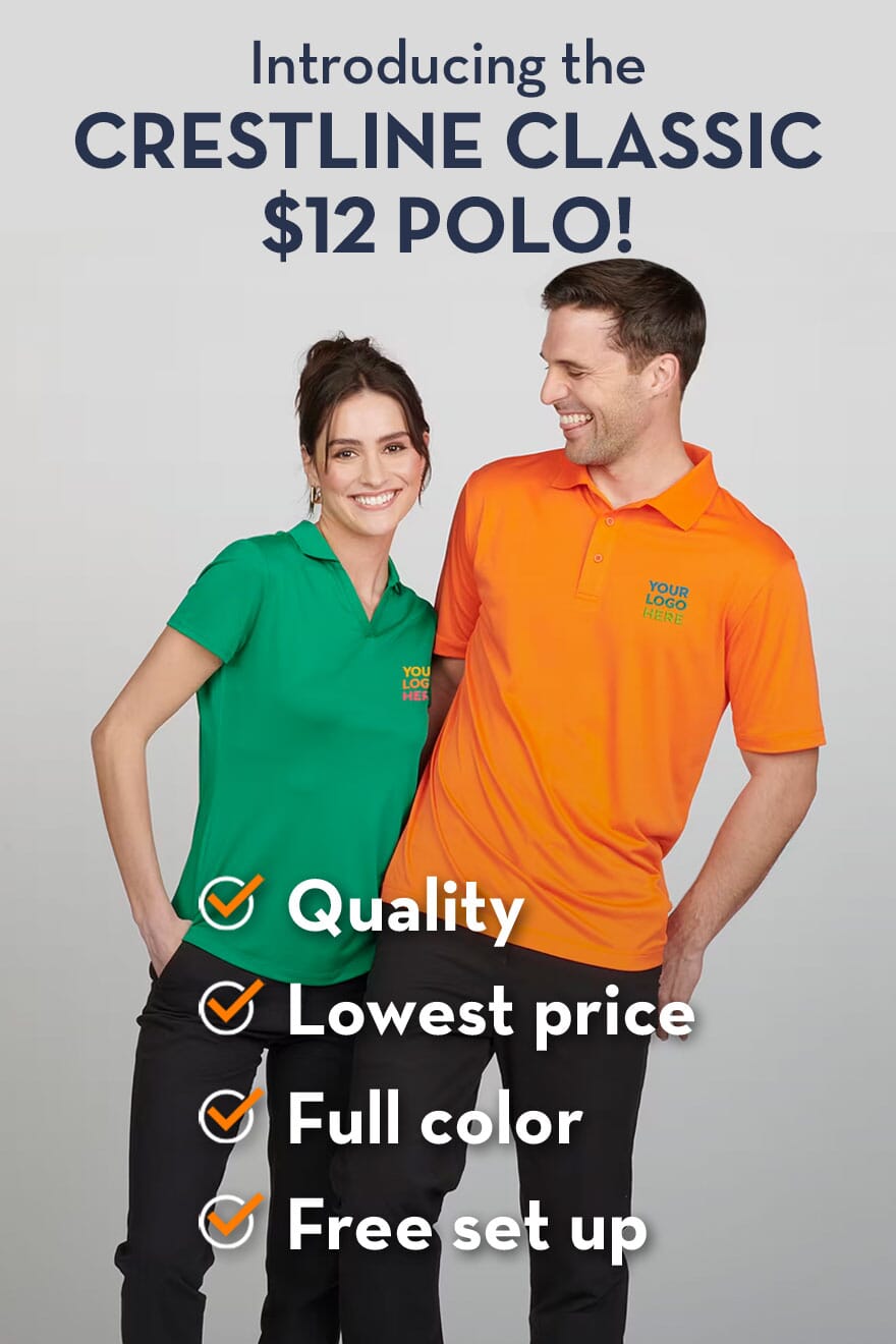 Introducing the Crestline Classic $12 Polos!