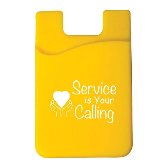 Phone pocket with volunteer appreciation logo